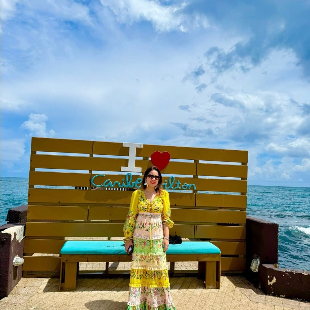 FARM Rio Vibrant Yellow Floral Maxi Dress - Picture 2 of 10